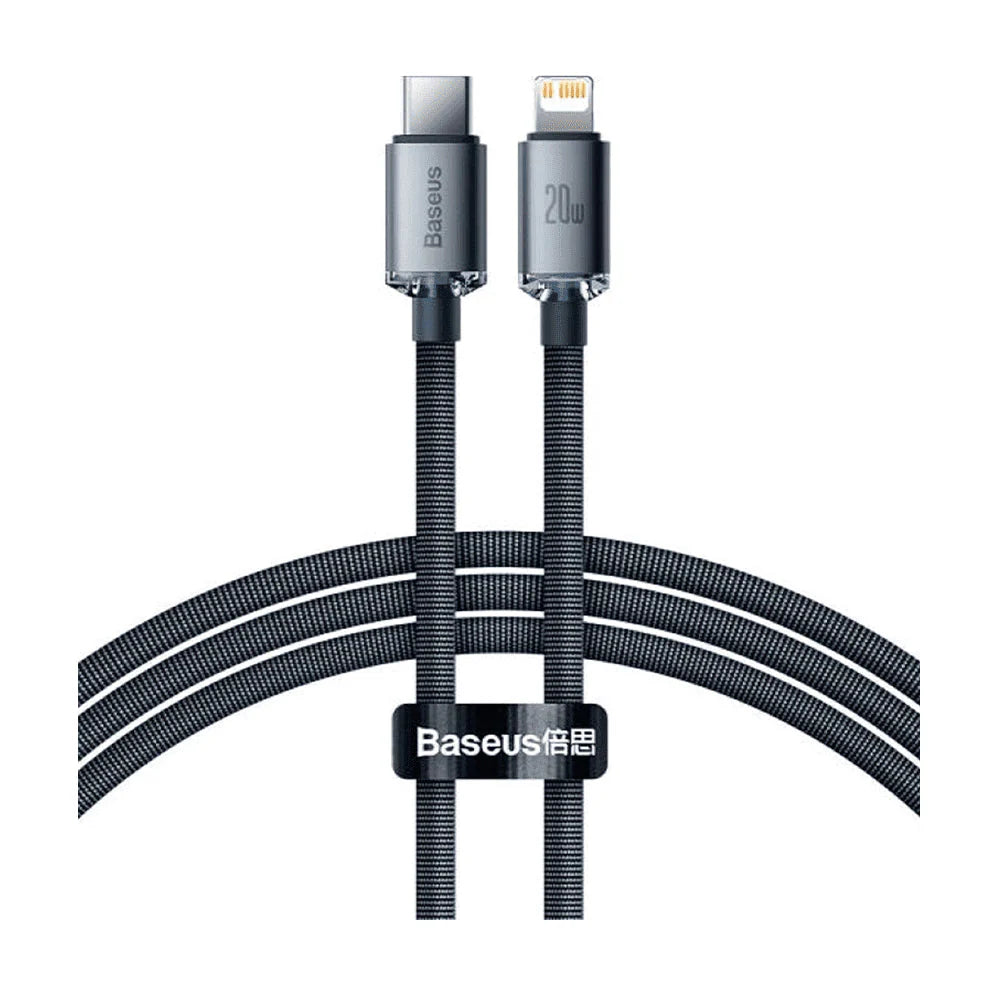 Baseus Crystal Shine TYPE-C to Lightning Cable – 20W PD Fast Charging - Saif Al Najmi Kw